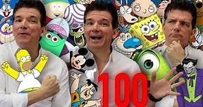 100+ Cartoon Impressions IN 5 MINUTES! | Butch Hartman