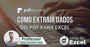 Como Extrair dados do PDF para Excel - PDFelement