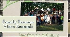 Make a Family Reunion Video like this one!
