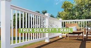 New Trex Select® T-Rail Deck Railing | Trex Composite Decking & Railing