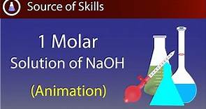 1 molar solution of NaOH | 1 m NaoH | 1 molar NaOH calculation