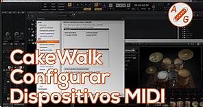 Configurar dispositivos MIDI - Cakewalk