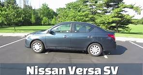 2017 Nissan Versa SV Sedan // review, walk around, and test drive // 100 rental cars