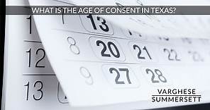 What is the Age of Consent in Texas? | Age of Consent in Texas