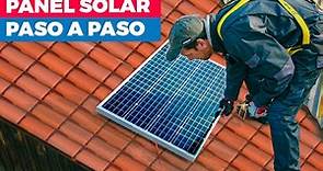 Cómo instalar un panel solar