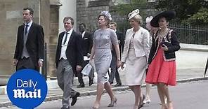 Distinguished guests arrive for wedding of Lady Gabriella Windsor