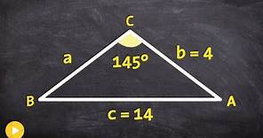 How to use the law of sines given one angle and two sides - One Triangle