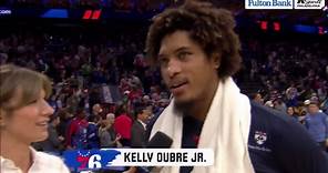Kelly Oubre getting into a flow with the Sixers
