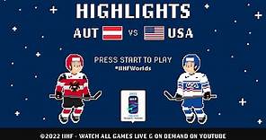 Highlights | Austria vs. USA | 2022 #IIHFWorlds