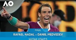 Rafael Nadal v Daniil Medvedev Highlights (Final) | Australian Open 2022