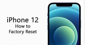 iPhone 12 How to Reset Back to Factory Settings | Erase Data | iPhone 12 Factory Reset