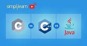 C vs C++ vs Java | Difference Between C, C++ & Java | Programming Languages Comparison | Simplilearn