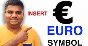 How to insert Euro Symbol in Google Sheets 2020- [ € ] 💶