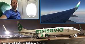 Test de la compagnie low cost Transavia entre Orly et Athènes, vol à 55€ !