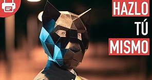 Cómo hacer una Máscara de Pantera Negra con Papel o Cartulina en 3D | Plantillas para Imprimir