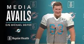 Michael Deiter meets with the media | Miami Dolphins