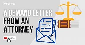 A Demand Letter From an Attorney, EXPLAINED