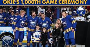 Kyle Okposo's 1,000th NHL Game | Full Opening Ceremony | Buffalo Sabres