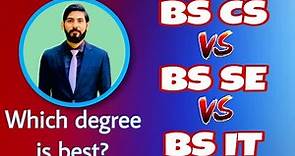 Difference between BSIT BSSE and BSCS