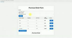 Creating a Purchase Order Form Using HTML and CSS | Step-by-Step Tutorial