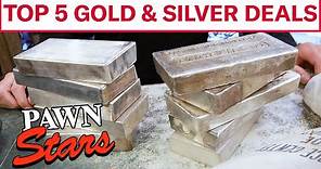 Pawn Stars: TOP 5 GOLD & SILVER DEALS | History