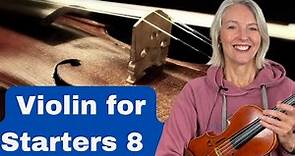 Violin for Starters Lesson 8 - How to play fingers on the D and A strings. The D major scale.