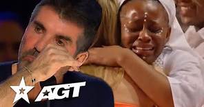 Simon Cowell Cries After Golden Buzzer Tribute Audition To Nightbirde ...