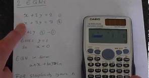 How to Solve Equations Using Casio Fx-991ES Plus