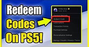 How to Redeem PS Plus Code & Gift Cards on PS5 (Easy Method!)