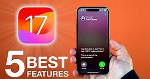 iOS 17: Top 5 BEST Features!