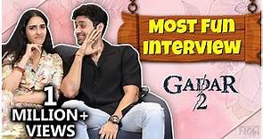 Gadar 2 Cast Utkarsh Sharma & Simrat Kaur Sing, Dance & Play Games | Fun Interview