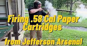 First Time Firing .58 Cal Paper Cartridges from Jefferson Arsenal - M1861 Springfield Rifled Musket