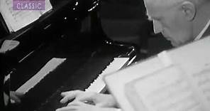 FILM : Wilhelm Backhaus at a rehearsal of Brahms Piano Concerto No 2 (1966)