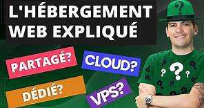 L'hébergement Web expliqué : Cloud, Partagé, VPS, et Dédié. Quelle est la différence ?