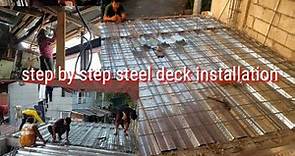 step by step steel deck installation