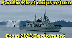 Pacific Fleet ships HMCS Ottawa and HMCS Vancouver return from 2023 Indo-Pacific deployment