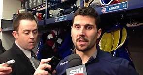 Brian Gionta after the Habs 1-0 overtime loss to the Bruins