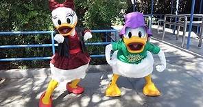 Donald & Daisy Duck in Marvel Super Hero Disneybound Meet & Greet at Disney California Adventure