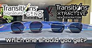 Essilor Transitions Xtractive & Transitions Signature Gen 8 Comparison