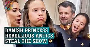 Queen Mary’s daughter Princess Josephine rebel antics steal show