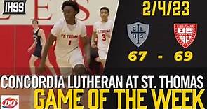 Concordia Lutheran at St. Thomas - 2022 Basketball Game of the Week