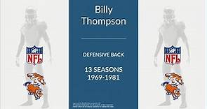 Billy Thompson: Football Defensive Back