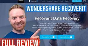 *2023 update, no longer recommended* Wondershare RecoverIt Full Review - data recovery software