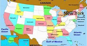 ▷ Mapa de Estados Unidos para Imprimir【GRATIS】Alta Calidad