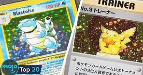 Top 20 Most Expensive Pokémon Cards