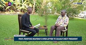 Point of View: Interview with Prof. Kwabena Frimpong Boateng