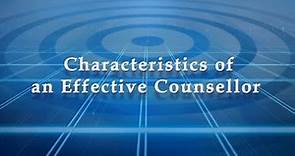 Characteristics of an Effective Counsellor
