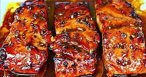 Honey Garlic Glazed Salmon Recipe - Easy Salmon Recipe