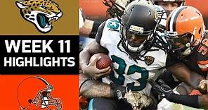 Jaguars vs. Browns | NFL Week 11 Game Highlights