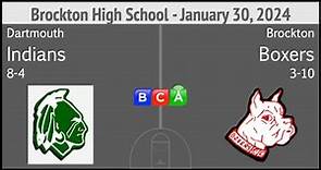 Brockton High School Boys Basketball vs Dartmouth 1-30-24